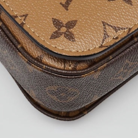 LOUIS VUITTON Monogram Reverse Canvas Pochette Metis Handbag Bag - Picture 4 of 11
